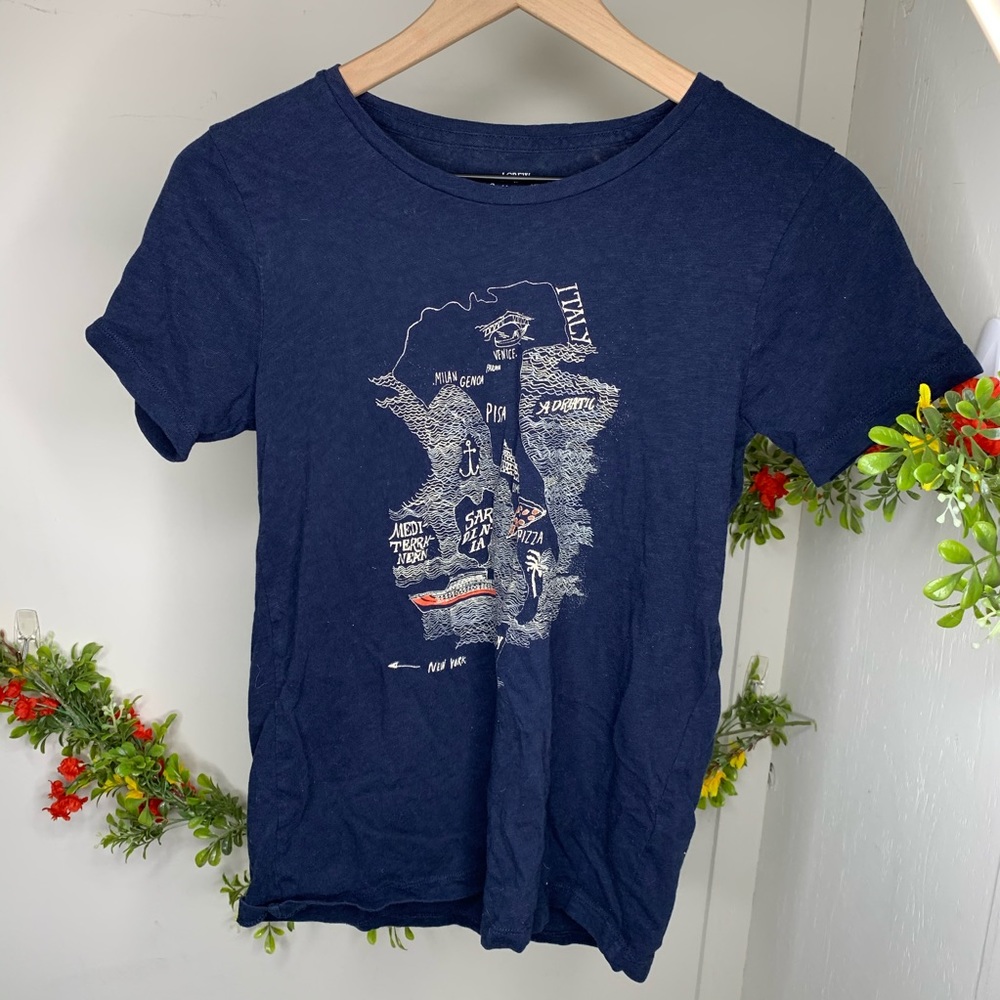 J. Crew Italy Graphic Tee Shirt